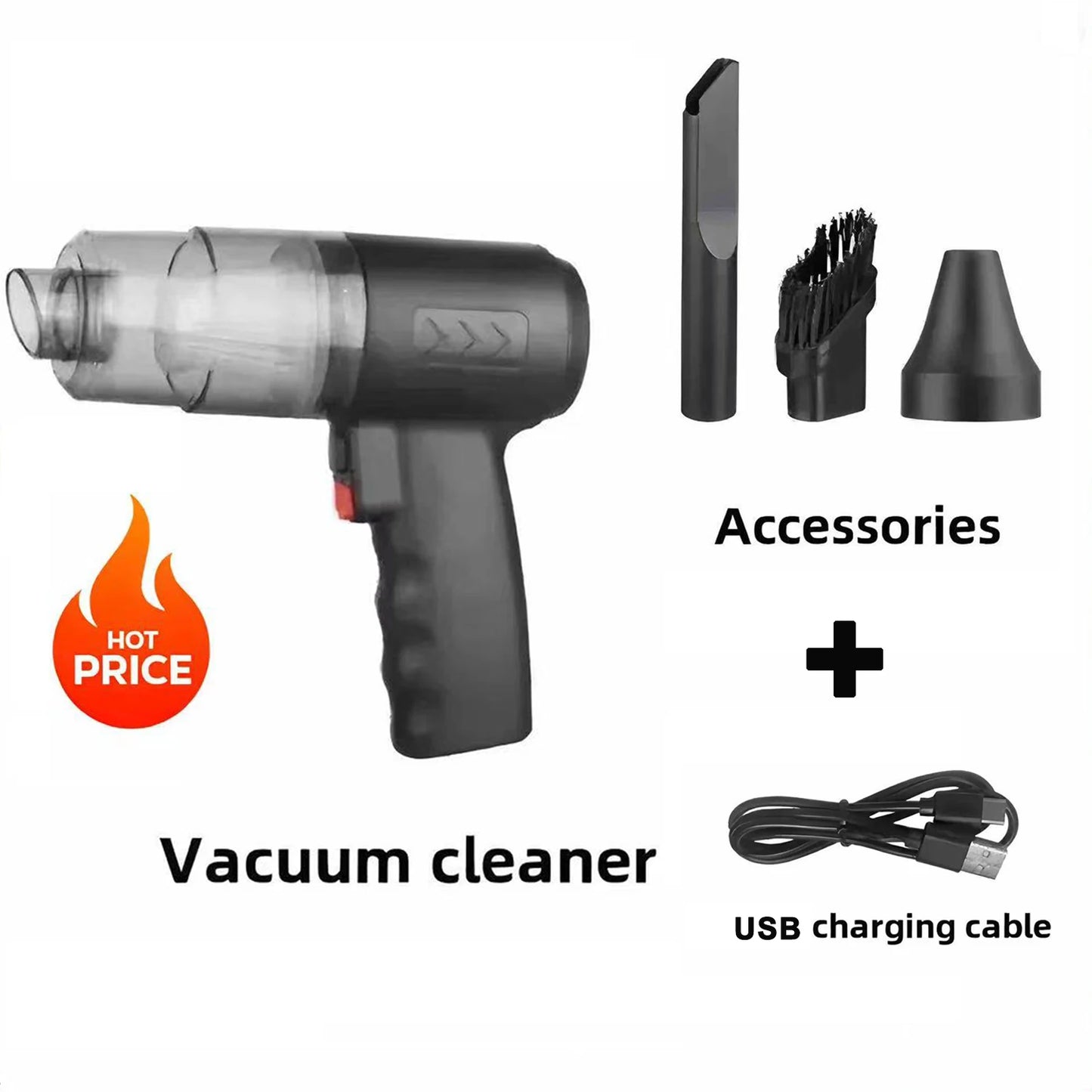 Mini Cordless Handheld Vacuum Cleaner – 120W Strong Suction
