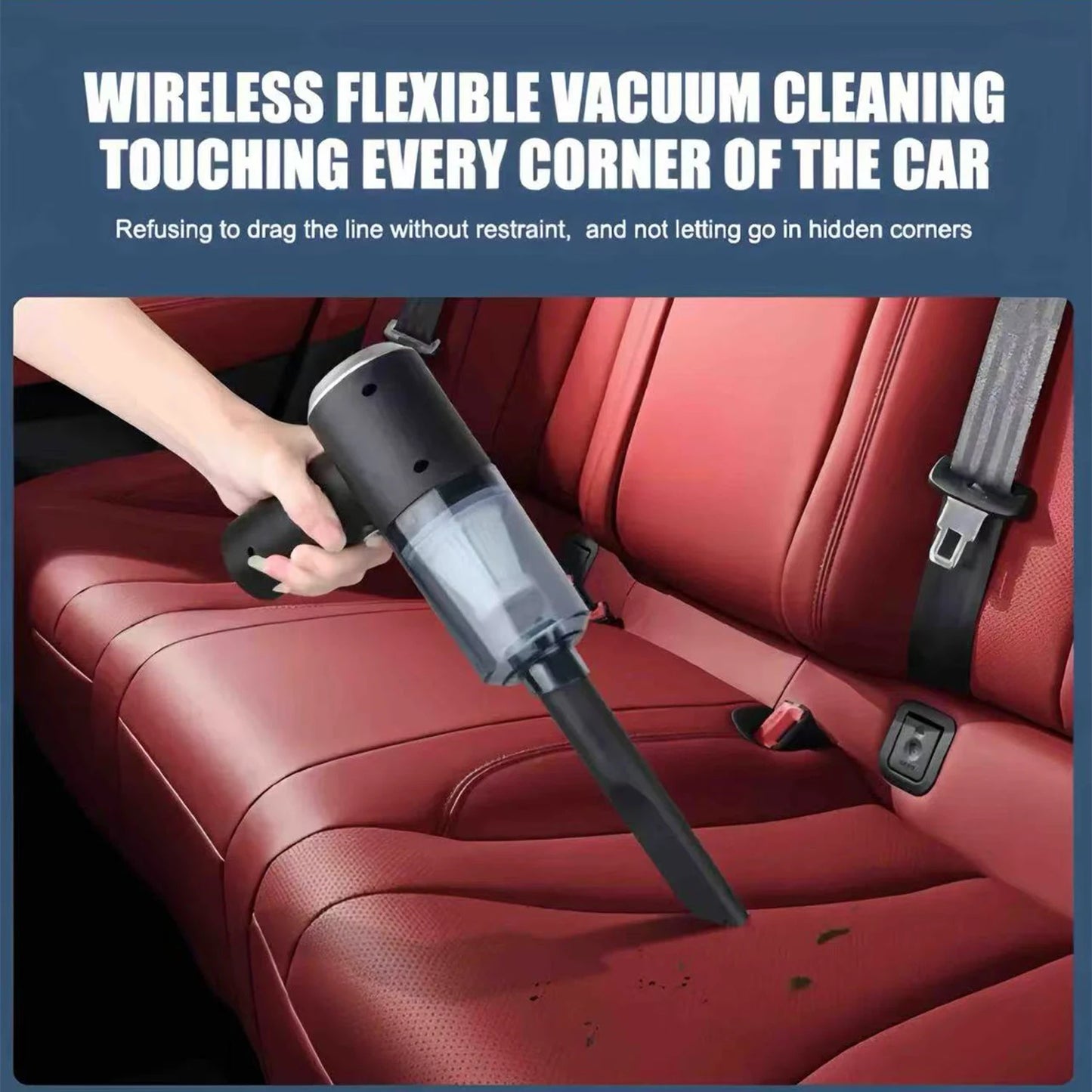 Mini Cordless Handheld Vacuum Cleaner – 120W Strong Suction